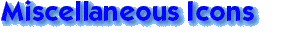 Miscellaneous icons