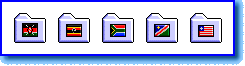 African Flag Folder Icons display