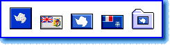 Antarctica Flag and Flag Folder Icons display