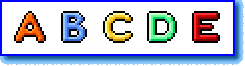 BIG ALPHABET ICONS display