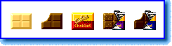 Calle's Chocolate Icons display