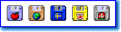 Diskette icons display