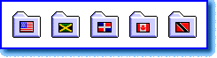 North American Flag Icons display