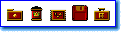Royal Red System Icons display