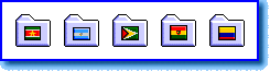 South American Flag Icons display