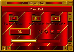 Royal red display