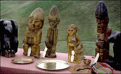 Gudahov - Hugin, Tor, Freja, Frej, Odin och Munin