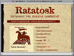 Ratatosks första hemsida